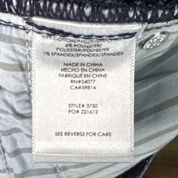 Cabi 3750 Tuxedo High Rise Straight Leg Blue Jeans Size 12 - Picture 8 of 10